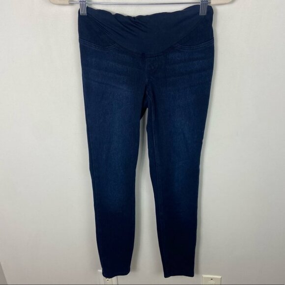 Spanx Mama Ankle Leggings Jean-Ish Jeggings Dark Blue Size XS Magic Supportive - Picture 12 of 13